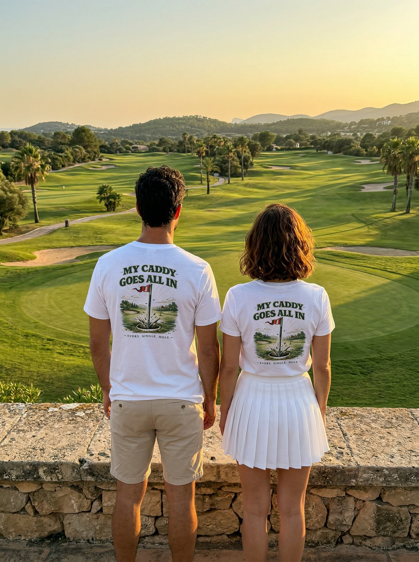 My caddy goes all in